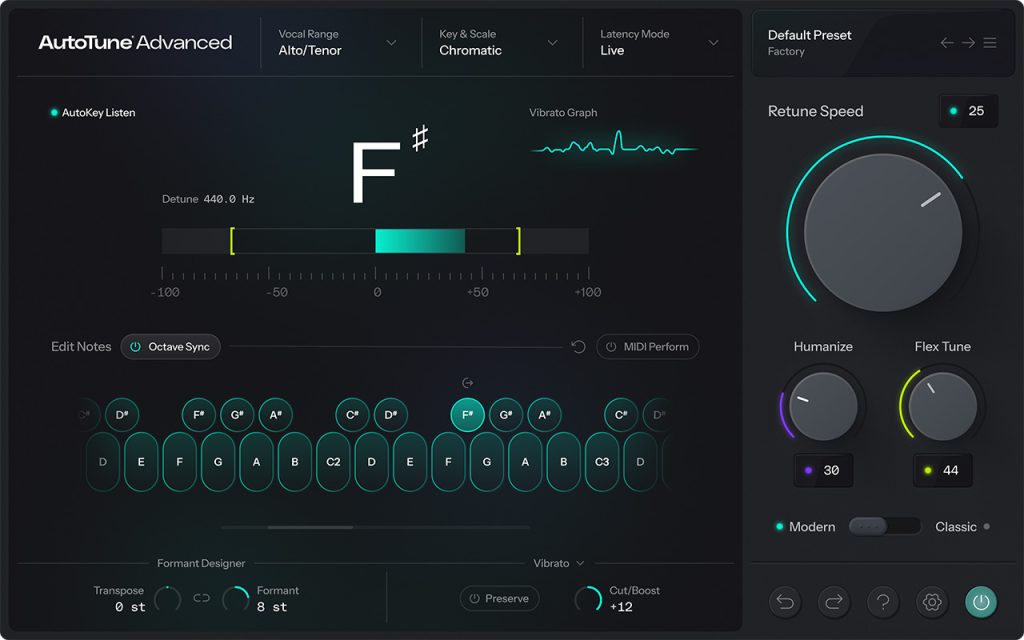 AutoTune Advanced - Homescreen