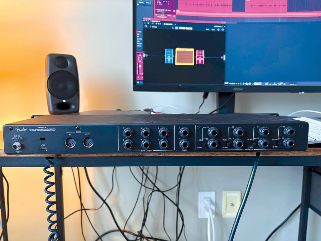 Fender Studio Quantum LT 16 USB-C Audio Interface – Back