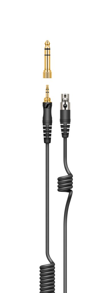 A Sennheiser patent: The coiled part near the earcup connector prevents cable noise from reaching the earcups