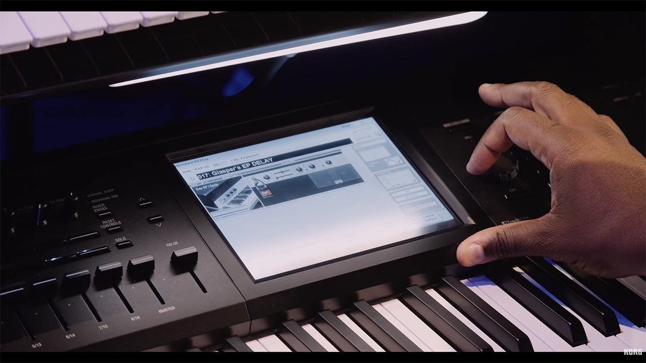 Closeup on keyboard