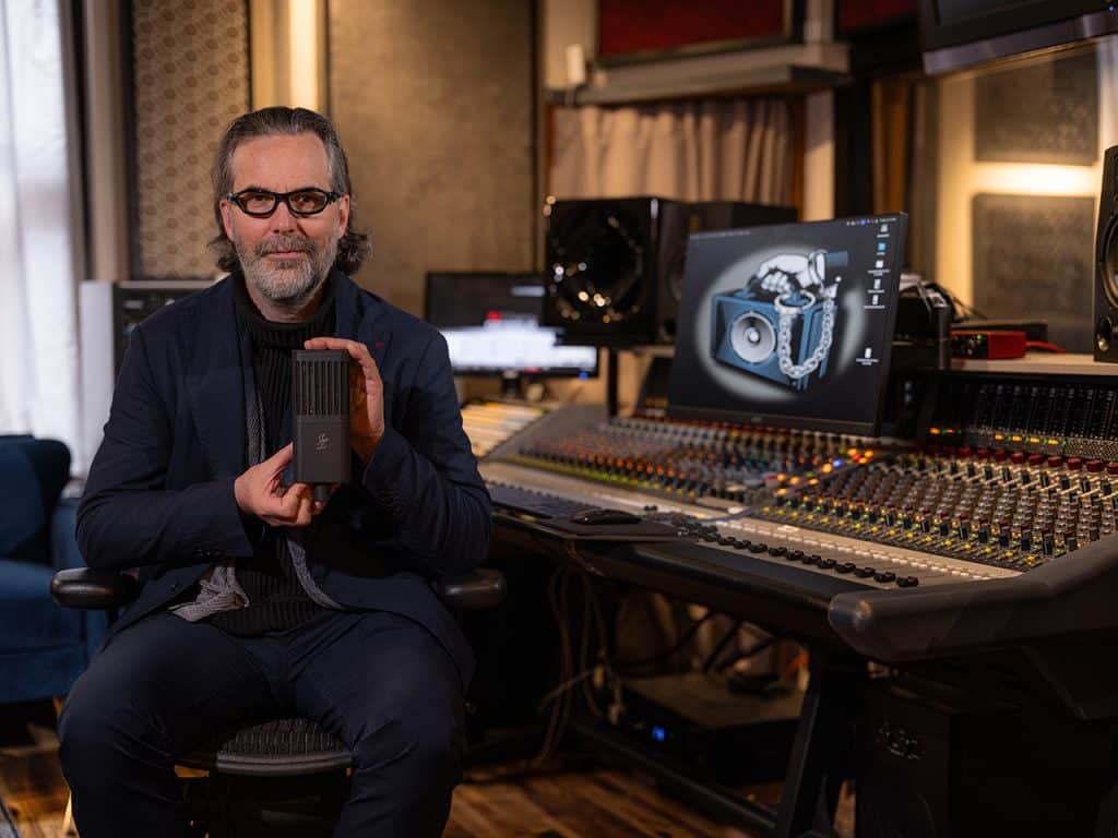 Marc Urselli with a JZ Mics Ribbon and Condenser Microphone