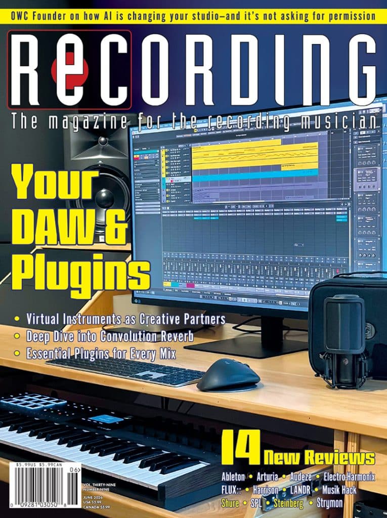 RECORDING_Magazine_Cover_June2026 RECORDING Magazine Cover June 2026