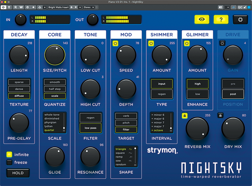 Strymon Nightsky time-warped reverberator