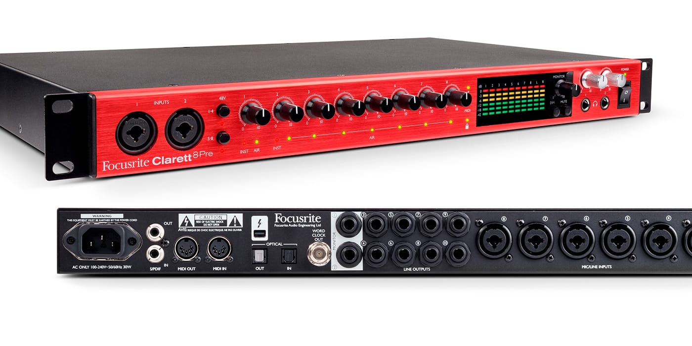 Focusrite Clarett 8Pre Thunderbolt Audio interface