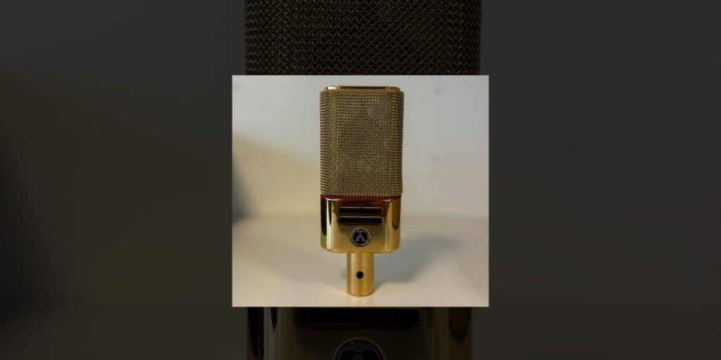 Austrian Audio Auctions Gold-Plated OC818 Microphone for Charity.