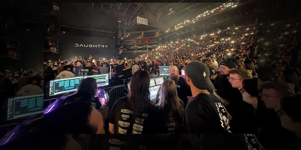 CRAS Students Experience FOH Live Mix During Daughtry Concert
