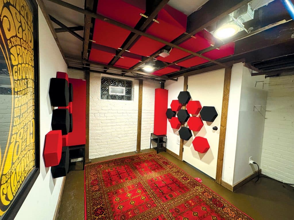 The refreshed room ready for gear