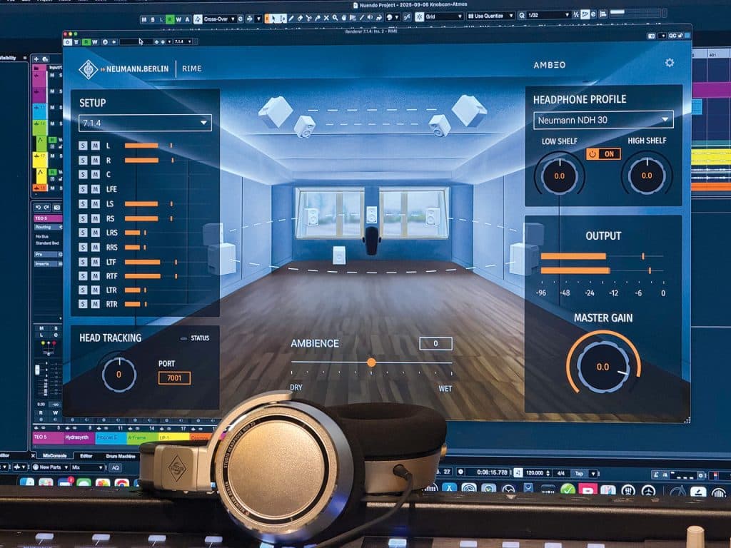 Neumann Rime Setup Screen