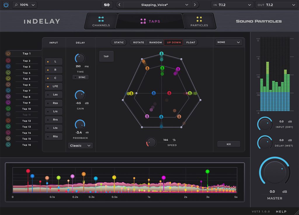 inDelay main screen