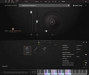Spitfire Abbey Road Orchestra - High Percussion GUI