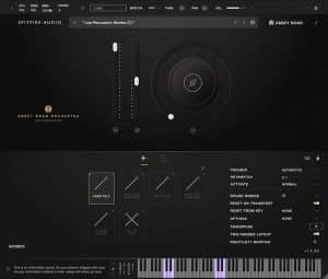 Spitfire Abbey Road Orchestra - Low Percussion GUI