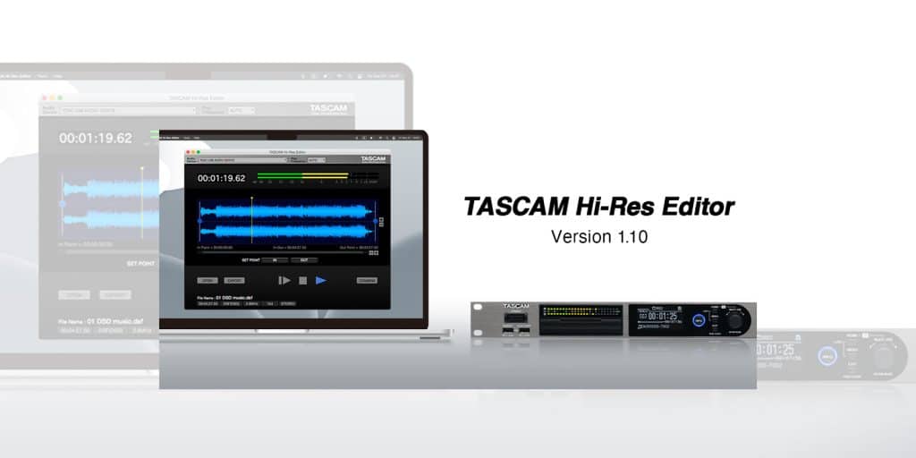 TASCAM Announces an Update for its Hi-Res Editor Software