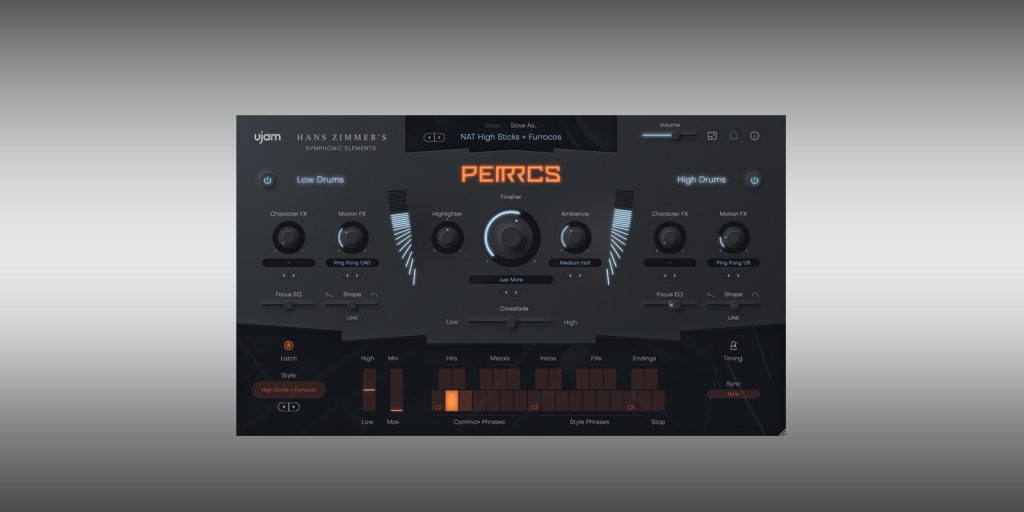 UJAM Launches PERRCS: Cinematic Percussion from Hans Zimmer’s Orchestral Library