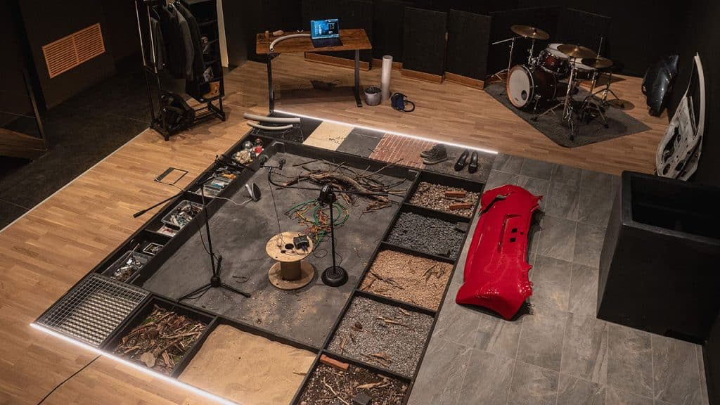 Valasis studio overhead view